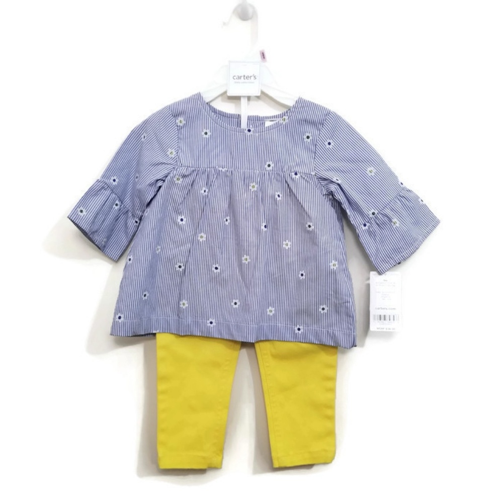 Carter's baby girl 2 pieces set size 9m